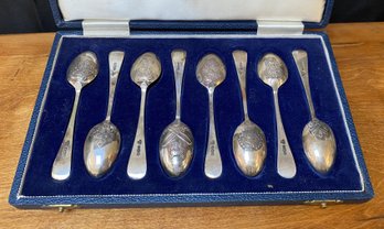 A Beautiful Set Of FANCY BACK TEASPOON -exact Copies Made In The Reign Of GEORGE II - 1740-1760