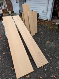 Cuts Of Solid Oak And Plywood Boards