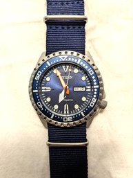 Citizen Automatic Watch With Blue Face