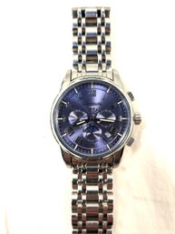 Carnival 1986 Automatic Mechanical Watch With Blue Face