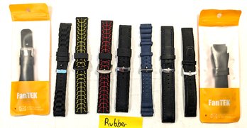 Lots Of Rubber Watch Bands Some New