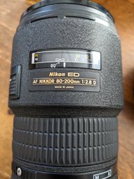 Nikon ED AF Nikkor 80-200mm  Camera Lens Sunpak Filter And Box