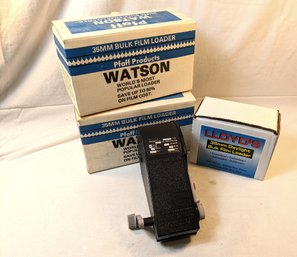 Watson Model 100 And Lloyd Film Loaders With Boxes