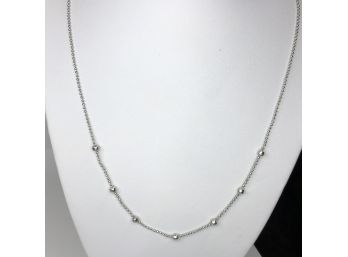 Unusual Brand New Adjustable Sterling Silver / 925 Beaded Necklace - Slides - Great Gift Idea ! - NICE !