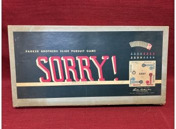 1950 Milton Bradley Sorry Board Game