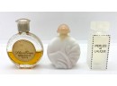 Ten Vintage Perfume Bottles, Mostly Miniatures: Chanel, Lalique, Cartier, Poison & More