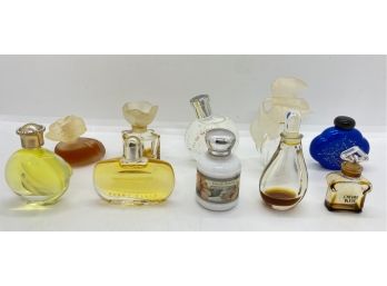 Ten Vintage Miniature Perfume Bottles: Guerlain, Halston, Nina Ricci & More