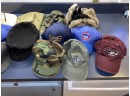 Fourteen(14) Vintage Hats. VANS, Vinyard Vines, Life Is Good, Military, Greek Fisherman, Timberland, Baseball.