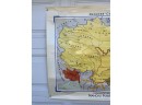 Vintage 1969 School Map. Expansion And Decline Of Manchu Power 1644 - 1864. Denoyer-Geppart Series.