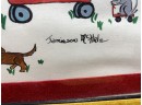 Jamieson McHale. Local Children's Artist. Orange, CT. Framed And Signed Original Of Children Playing.