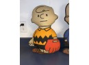 Vintage 1963 Peanuts 18' Plush Dolls. Charlie Brown, Lucy And Schroeder. Schroeder Has Tag.
