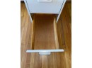 Antique Oak Three Drawer File Cabinet Painted White. Union Made In Hartford. Measures 15' X 28' X 42 1/4' Tall