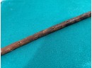 Ancient Irish Shillelagh Cane With Metal Tip. Measures 35 1/8' Long.