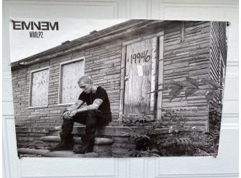 (19) Eminem MMLP2 Black & White Poster. 2014 Bravado. Measures 22 1/2' X 34'. Ready For Framing And Hanging.