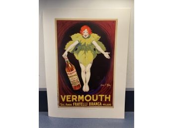 Fratelli Branca Vermouth Poster. Jean D'Yien. 1922. Color Reprint. Measures 12' X 16'.