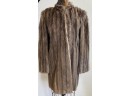 Fur 3/4 Coat  With A Bell Shaped Sleeve - Medium