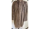Fur 3/4 Coat  With A Bell Shaped Sleeve - Medium