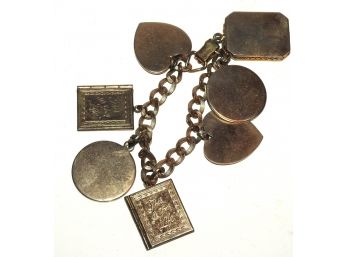 Antique Charm Bracelet Estate Found Jewelry