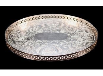 Barker Ellis Sterling Silver Tray 8.68 OZT Made In England