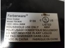 Farberware Stainless 8 Quart Oval Slow Cooker Model FSC600