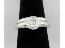 PLATINUM Diamond Engagement Ring Set 1.34 TCW  **CERTIFIED**