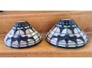 A Pair Of Stained Glass Sconces