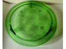 Vintage Green Jeanette Glass Co Plate