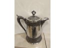 Ornate Antique? Silver Plate Pitcher With Lid