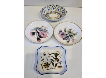Four European Porcelain Plates/bowls