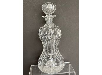 Gorgeous Pinch Hourglass Crystal Decanter-   Pics Do NOT Do It Justice!!!
