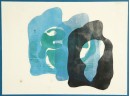 C.1970 Abstract Serigraph Print By Ilona Urbach