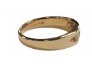 14K MEN'S DIAMOND BAND (5 STONE) COULD BE A WEDDING BAND
