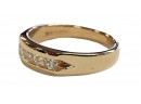 14K MEN'S DIAMOND BAND (5 STONE) COULD BE A WEDDING BAND
