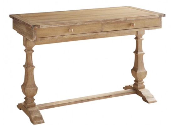A Bleached Oak Console By Pier 1 Imports