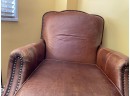 A Leather And Nailhead Trim Reclining Barcalounger From Bloomingdales