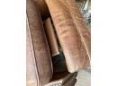 A Leather And Nailhead Trim Reclining Barcalounger From Bloomingdales