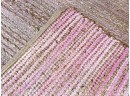 A Modern Woven Fiber Carpet - Pink Highlights