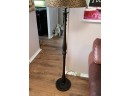 A Bronze Lamp With Leopard Shade By Ballard Designs