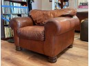 A Comfy Leather Arm Chair By Robinson And Robinson