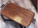 A Deco Style Tray Top Table In Flame Mahogany