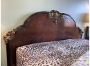 A 19th Century Italian Export Banded Mahogany Queen Bedstead (Part Of Entire Set In Sale)