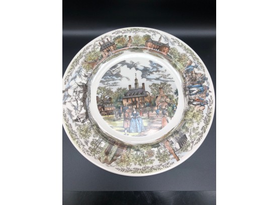 Wedgwood Commemorative Plate~Williamsburg Virginia Commonwealth~Made In England