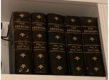 Leather Bound The Americana, 10 Volumes (Bookends NOT Includes)