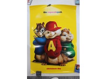 Original Double Sided Theater Poster - Alvin And The Chipmunks