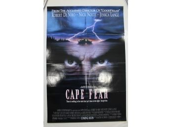 Original Double Sided Theater Poster - Cape Fear Advance