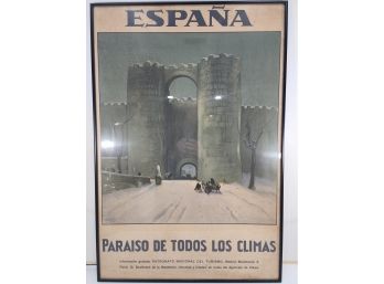 1929 RAFAEL DE PENAGOS ZALABARDO (1889-1954) Original Travel Poster