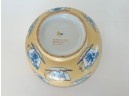 Pair Of Vintage Asian Yellow  Accent Bowls- Tea Cup Pattern Decorative