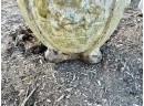 Cement Outdoor Footed Garden Planter With Lion Heads