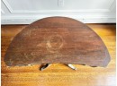 Georgian Style Crescent Shaped Mahogany Side Table - Restoration Or Paint Project