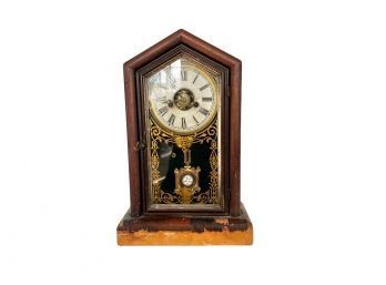 Antique Welch, Spring & Co. Forestville, Conn. Mantel Clock - AS IS